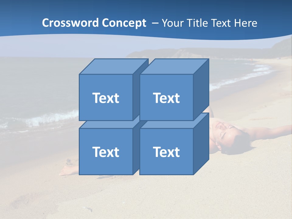 Tanning Portrait Man PowerPoint Template