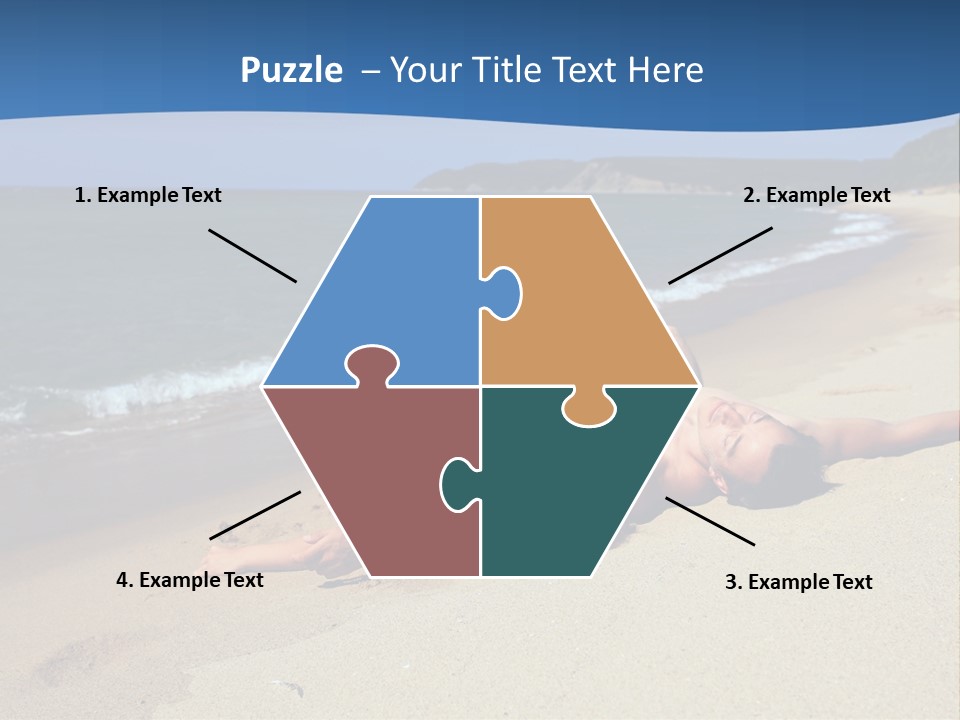 Tanning Portrait Man PowerPoint Template