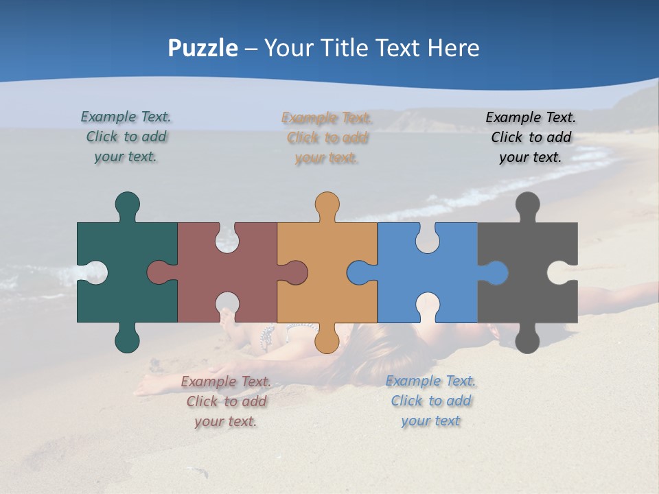 Tanning Portrait Man PowerPoint Template