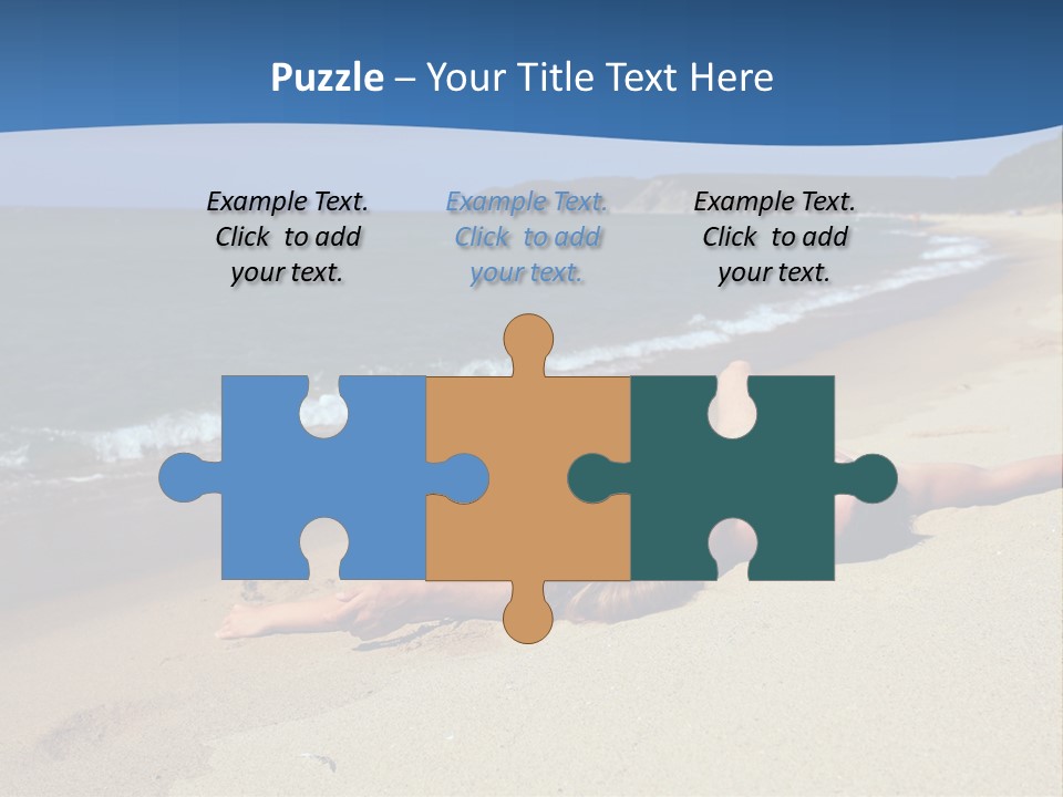 Tanning Portrait Man PowerPoint Template