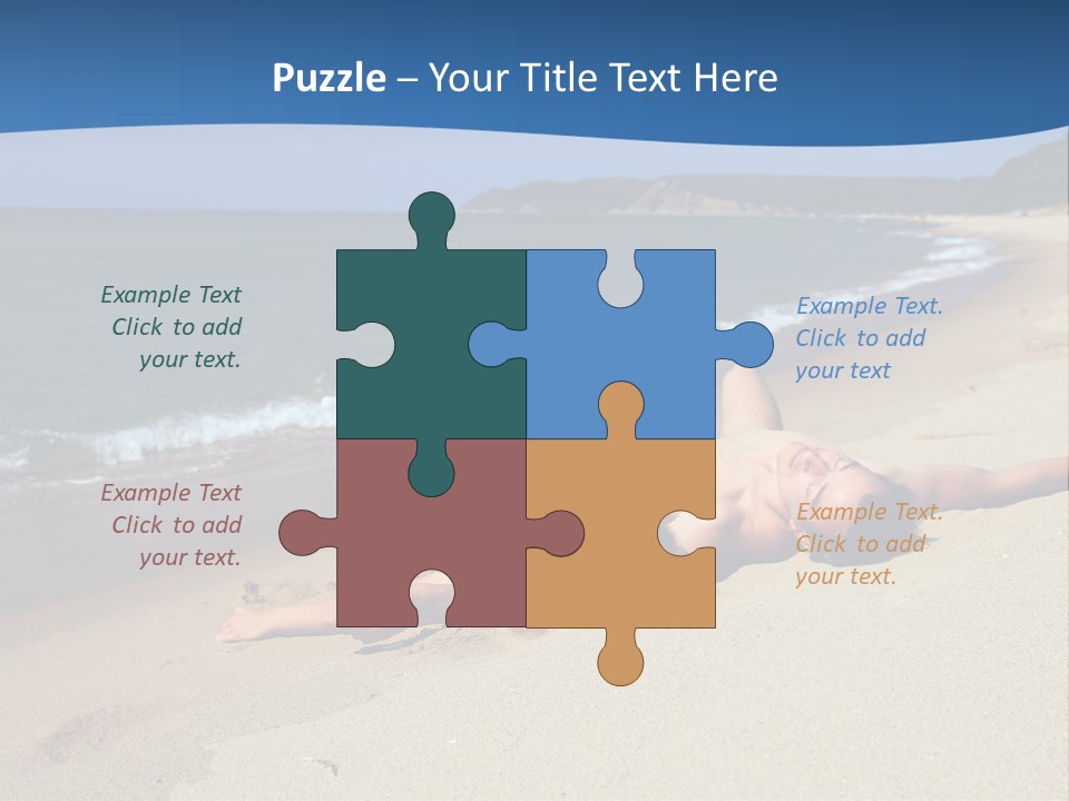 Tanning Portrait Man PowerPoint Template