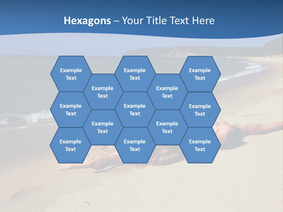 Tanning Portrait Man PowerPoint Template