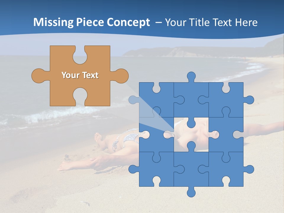 Tanning Portrait Man PowerPoint Template