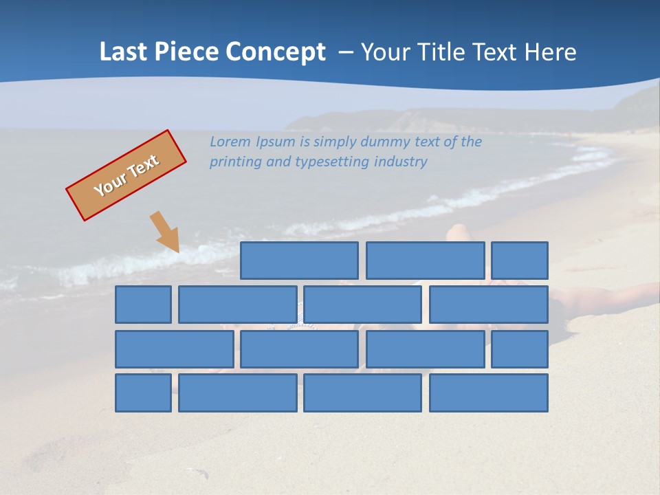 Tanning Portrait Man PowerPoint Template