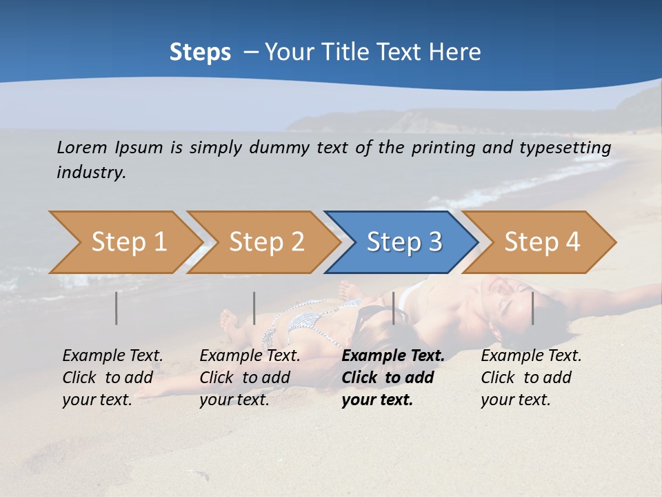 Tanning Portrait Man PowerPoint Template