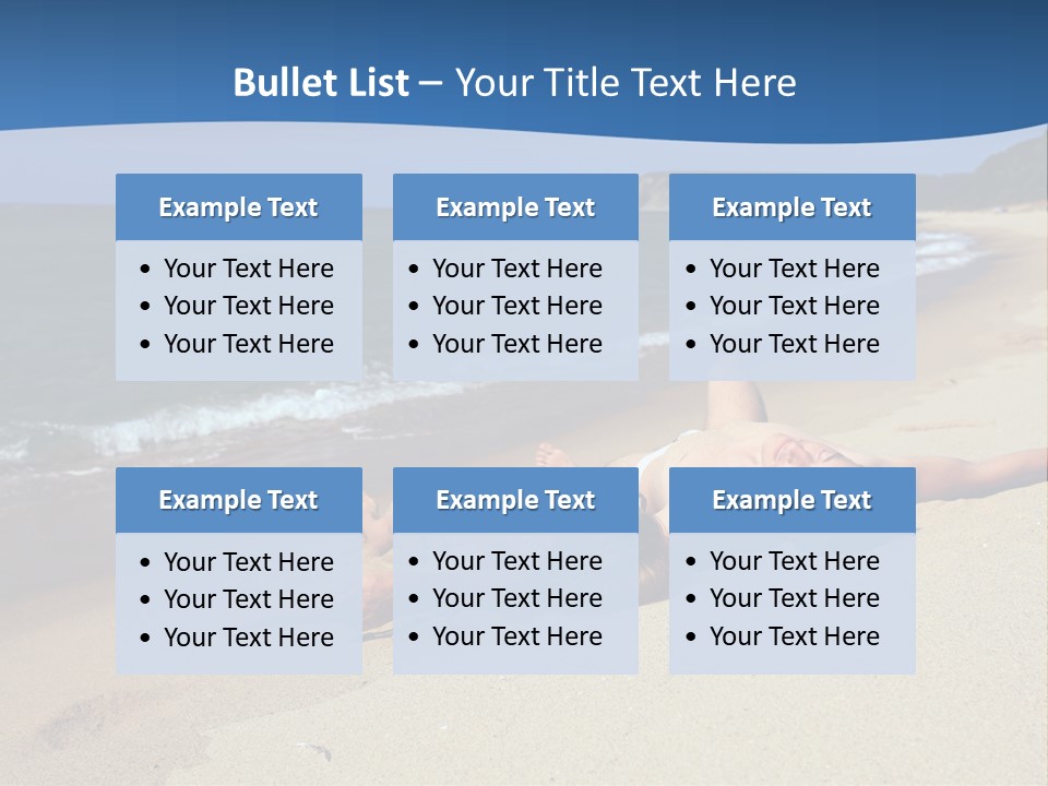 Tanning Portrait Man PowerPoint Template