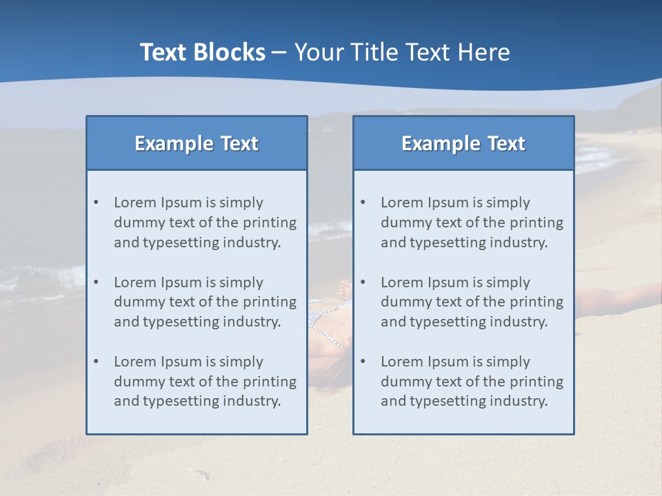 Tanning Portrait Man PowerPoint Template