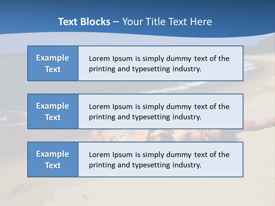 Tanning Portrait Man PowerPoint Template