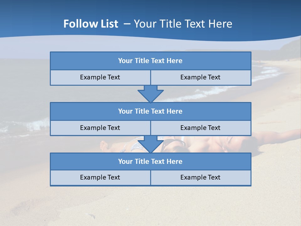 Tanning Portrait Man PowerPoint Template