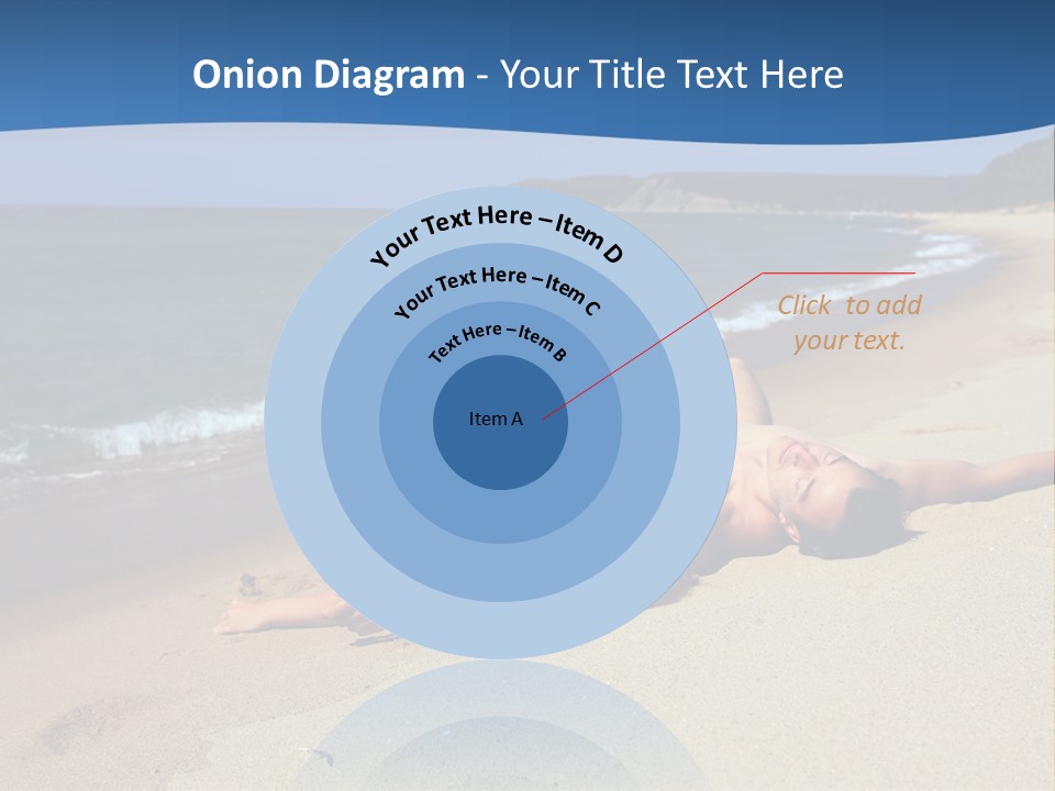 Tanning Portrait Man PowerPoint Template