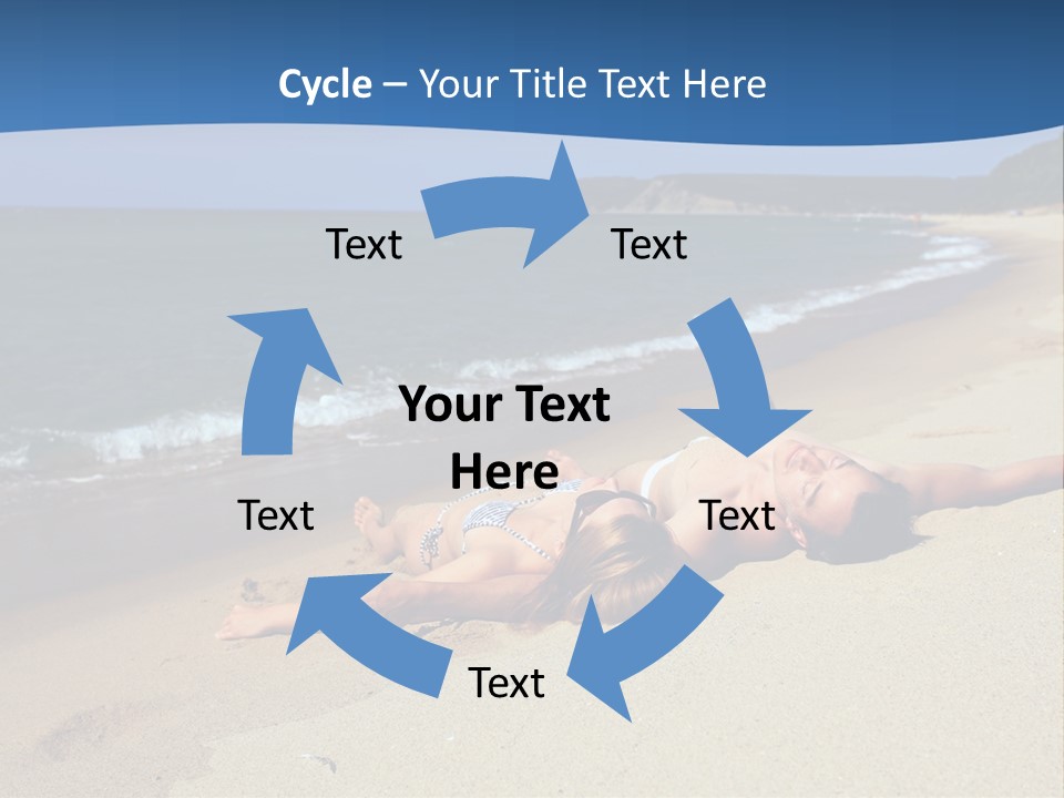 Tanning Portrait Man PowerPoint Template