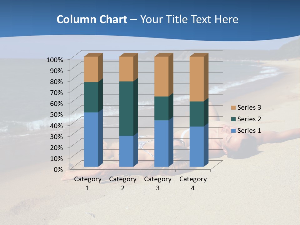 Tanning Portrait Man PowerPoint Template