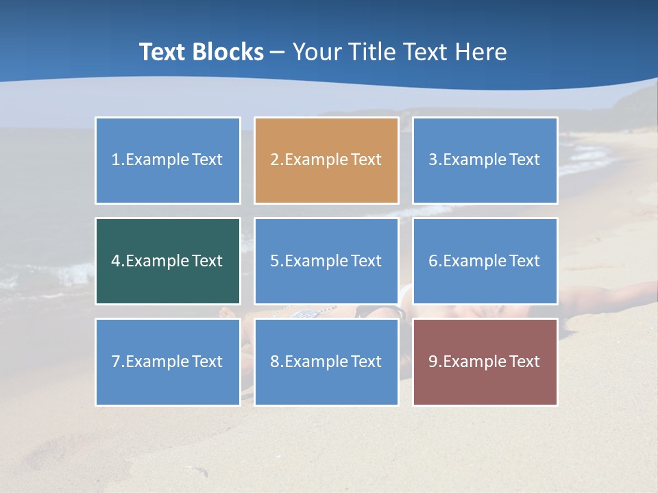 Tanning Portrait Man PowerPoint Template