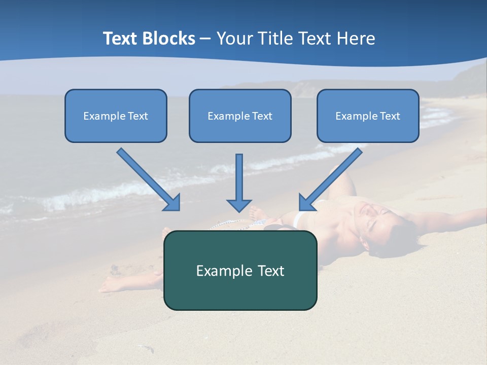 Tanning Portrait Man PowerPoint Template