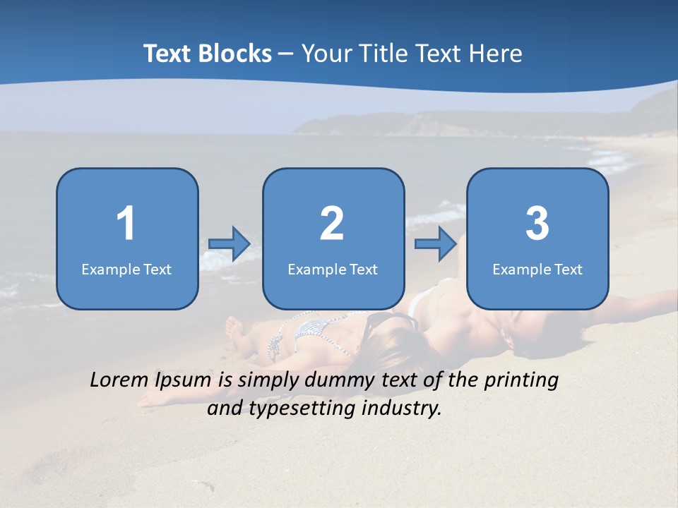 Tanning Portrait Man PowerPoint Template