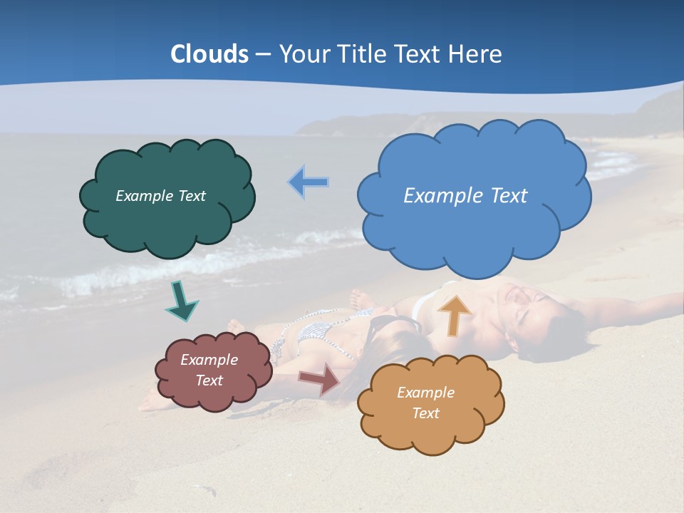 Tanning Portrait Man PowerPoint Template