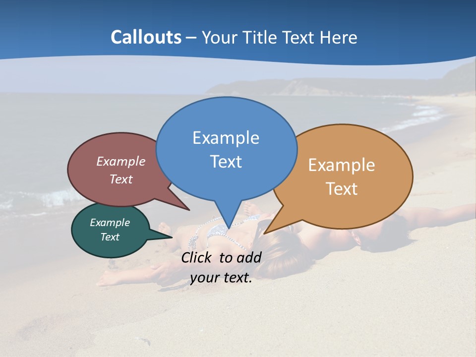 Tanning Portrait Man PowerPoint Template