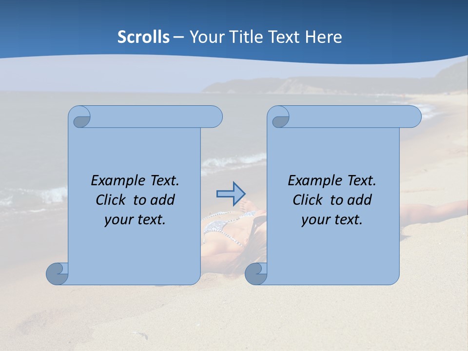 Tanning Portrait Man PowerPoint Template