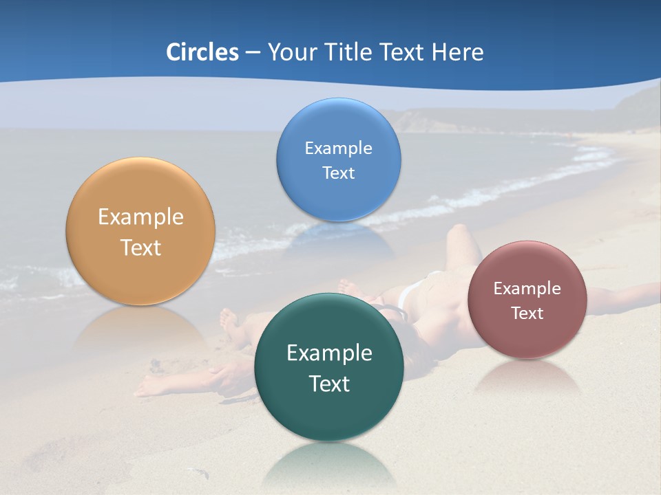 Tanning Portrait Man PowerPoint Template