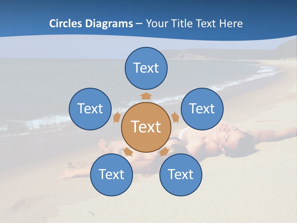 Tanning Portrait Man PowerPoint Template