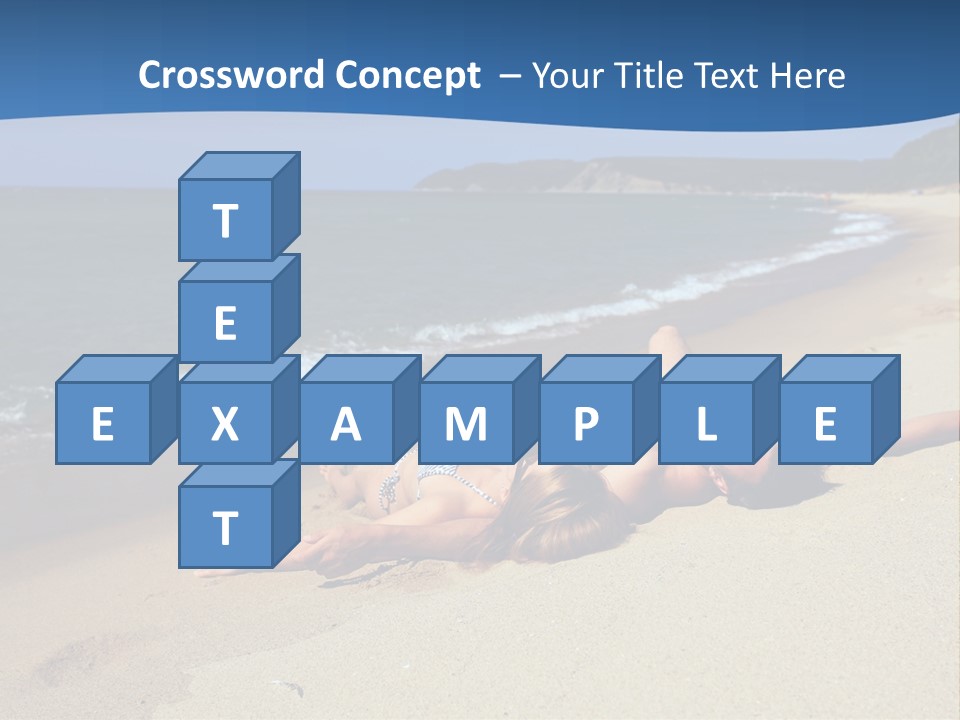 Tanning Portrait Man PowerPoint Template