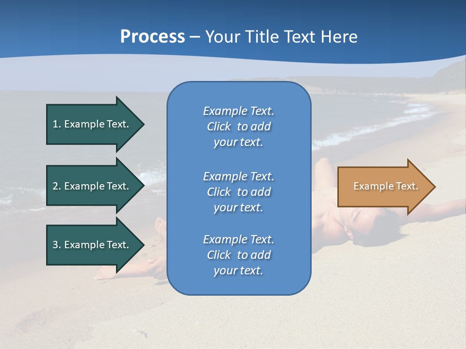 Tanning Portrait Man PowerPoint Template