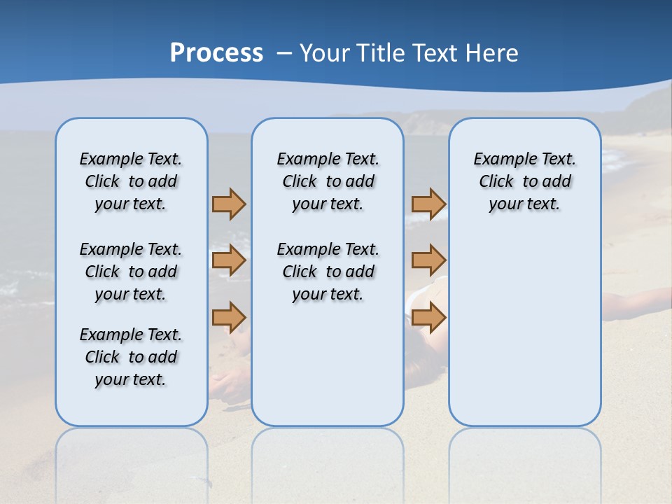 Tanning Portrait Man PowerPoint Template