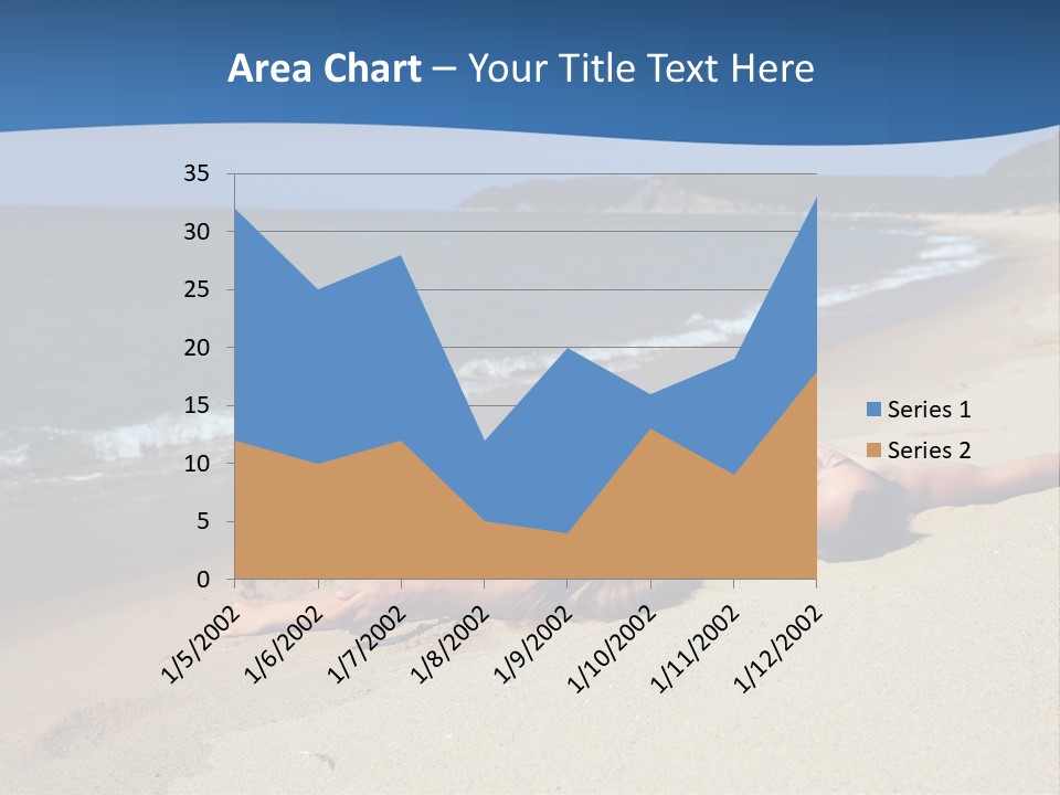 Tanning Portrait Man PowerPoint Template