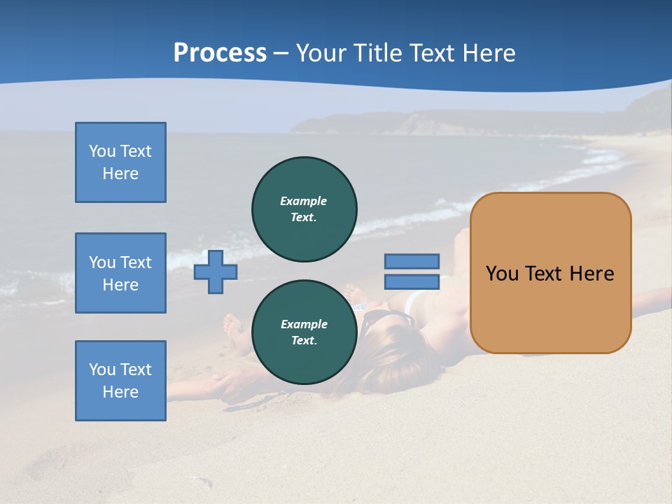 Tanning Portrait Man PowerPoint Template