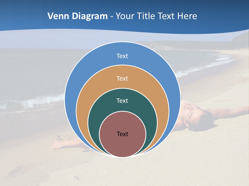 Tanning Portrait Man PowerPoint Template
