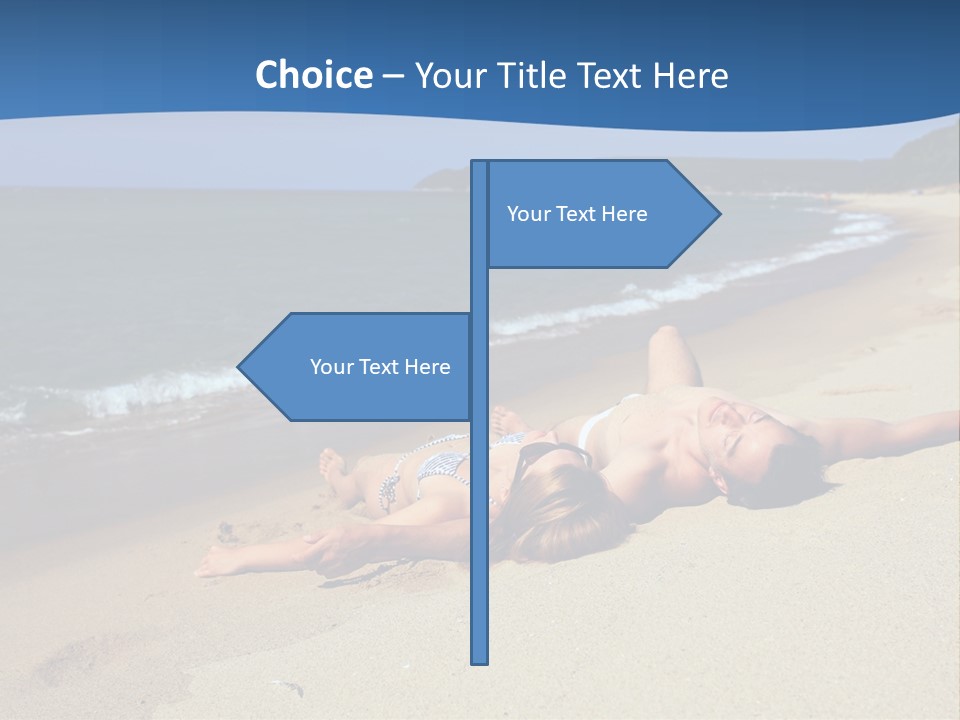 Tanning Portrait Man PowerPoint Template