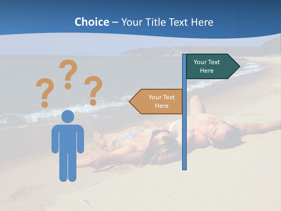 Tanning Portrait Man PowerPoint Template