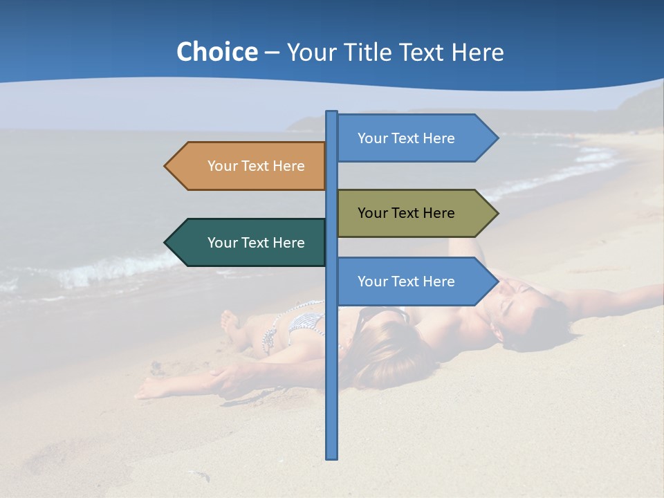 Tanning Portrait Man PowerPoint Template