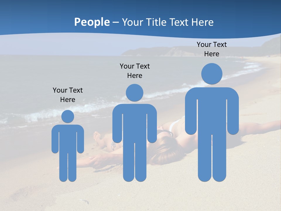 Tanning Portrait Man PowerPoint Template