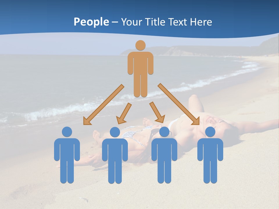 Tanning Portrait Man PowerPoint Template