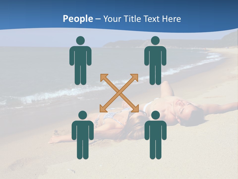 Tanning Portrait Man PowerPoint Template