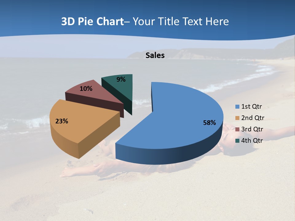 Tanning Portrait Man PowerPoint Template