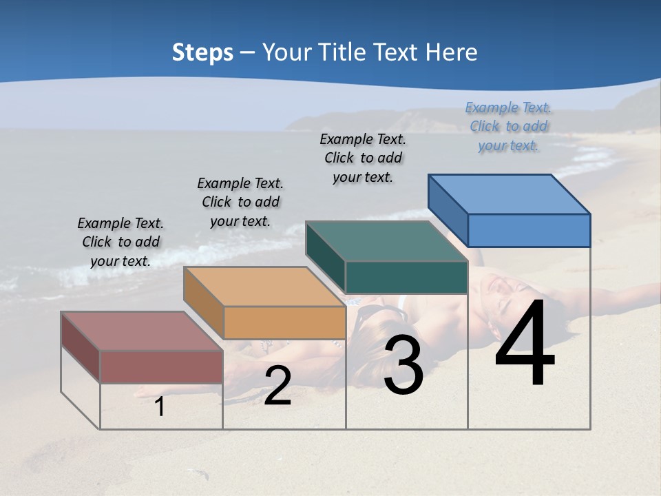 Tanning Portrait Man PowerPoint Template