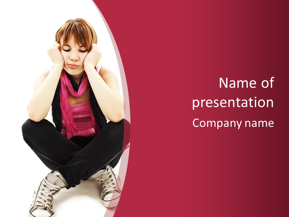 Woman Mental Expression PowerPoint Template