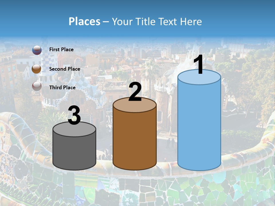 Cathedral Barcelona Geometry PowerPoint Template