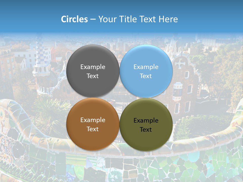 Cathedral Barcelona Geometry PowerPoint Template