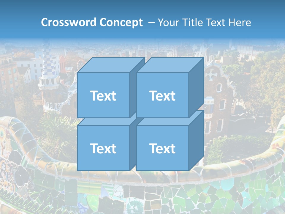 Cathedral Barcelona Geometry PowerPoint Template