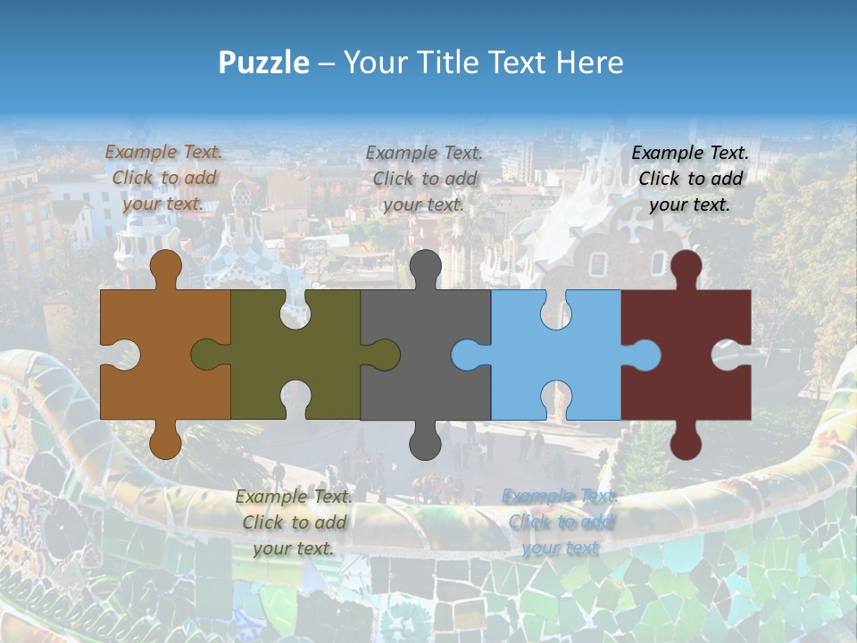 Cathedral Barcelona Geometry PowerPoint Template