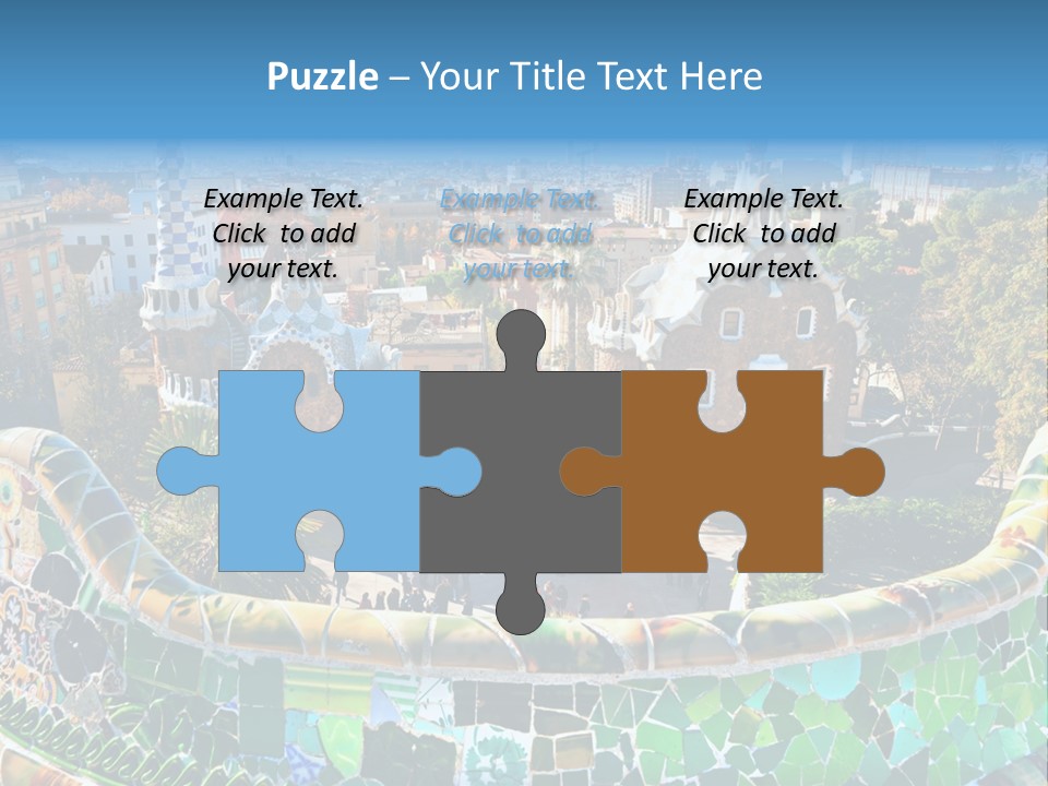 Cathedral Barcelona Geometry PowerPoint Template