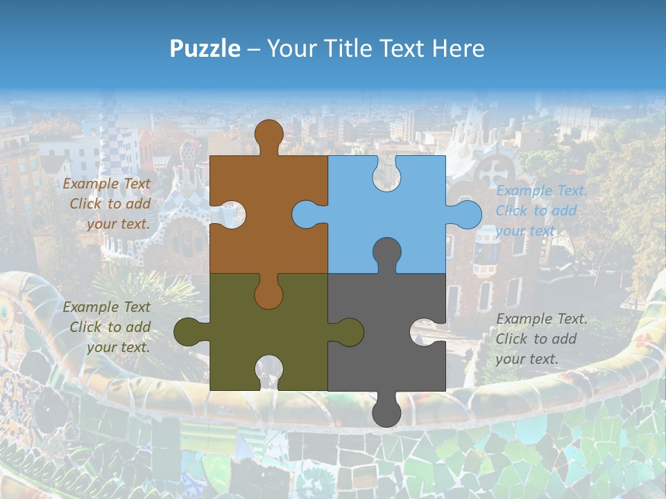 Cathedral Barcelona Geometry PowerPoint Template