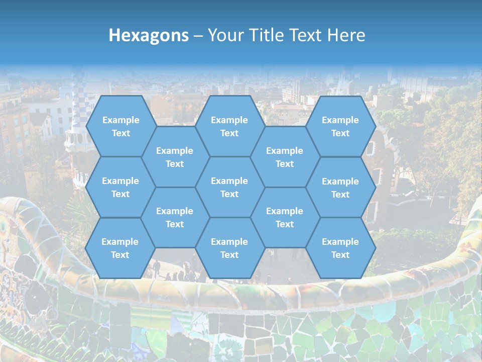 Cathedral Barcelona Geometry PowerPoint Template