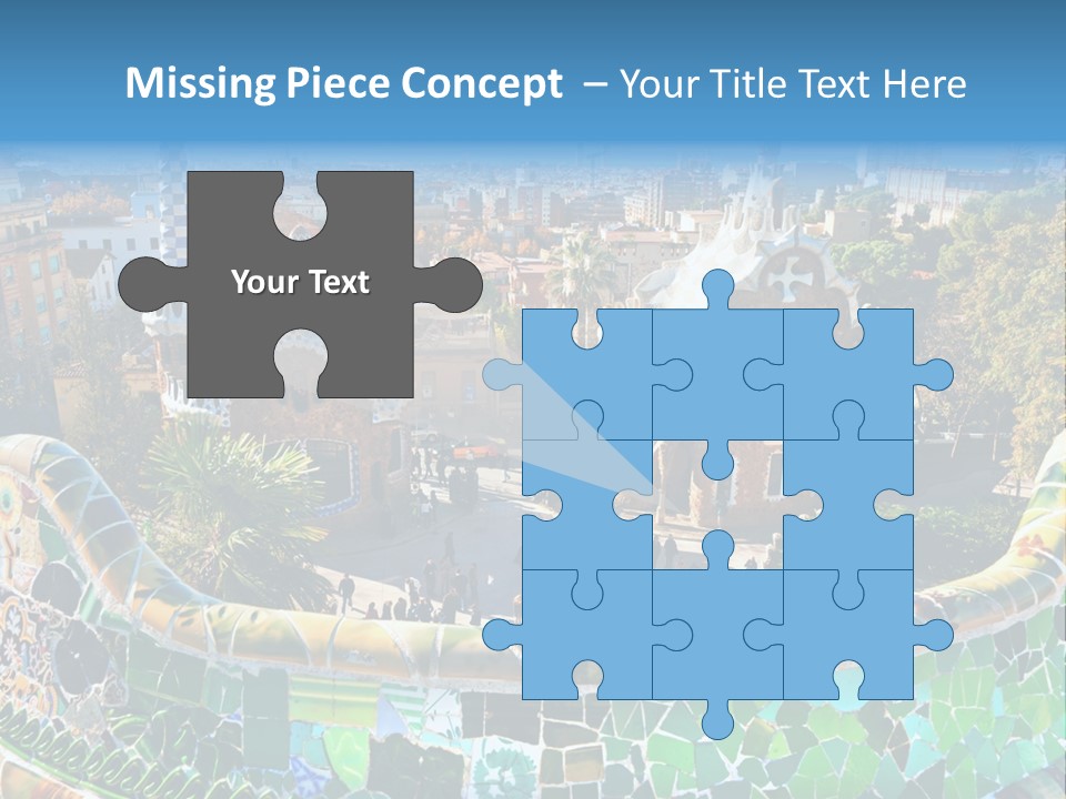 Cathedral Barcelona Geometry PowerPoint Template