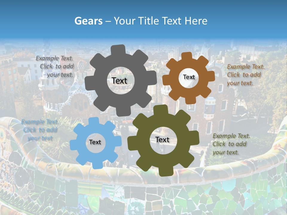 Cathedral Barcelona Geometry PowerPoint Template