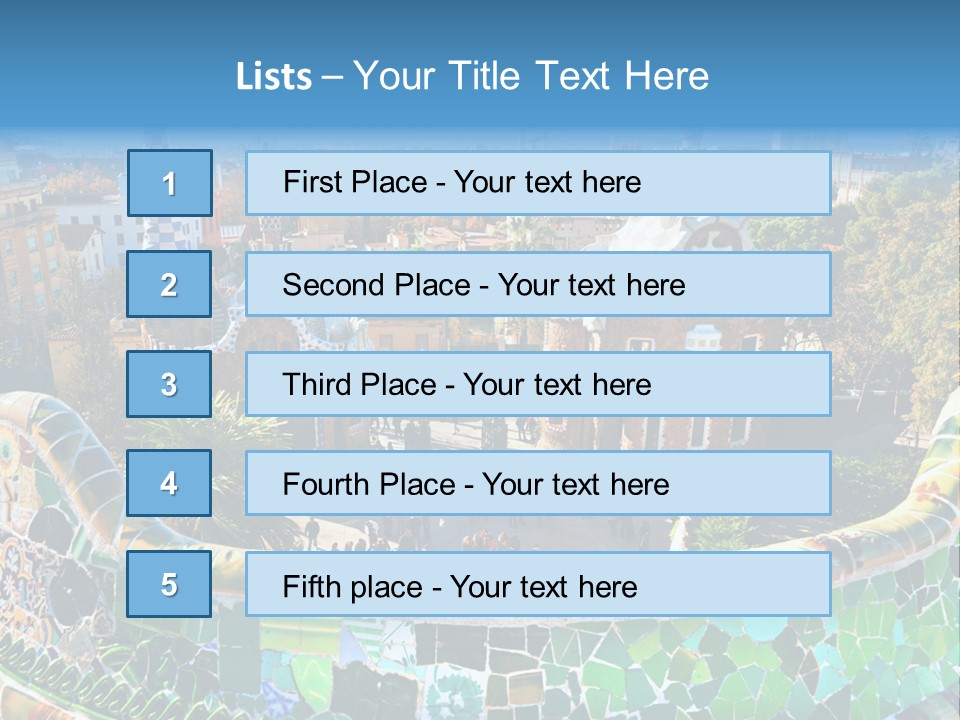 Cathedral Barcelona Geometry PowerPoint Template