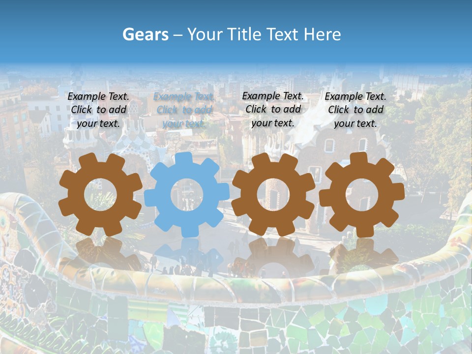 Cathedral Barcelona Geometry PowerPoint Template